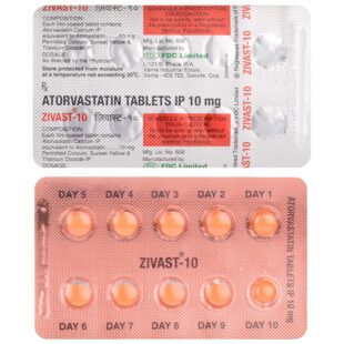 ZIvast 10 Tablet 1*15