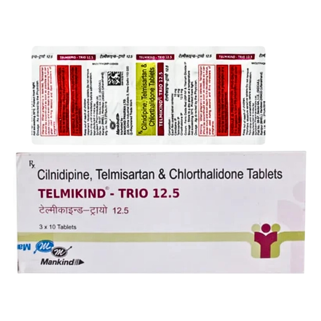 Telmikind Trio 12.5mg Tablet - Image 2