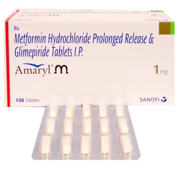 Amaryl M 1mg Tablet PR 1*20