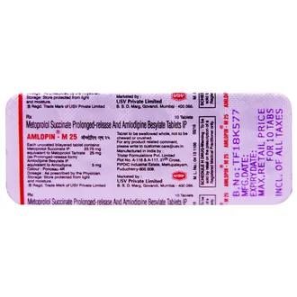 Amlopin-M 25 Tablet 1*10 - Image 2