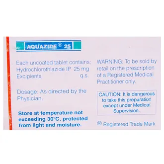 Aquazide 25 Tablet 1*10 - Image 3