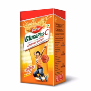 Dabur GlucoPlus-C Energy Boost - Orange 200 g