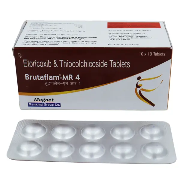 Brutaflam-MR 4 Tablet 1*10