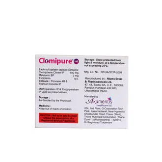 Clomipure 100 Capsule 1*5 - Image 3