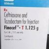 Finecef T 1.125g Injection 1vail.