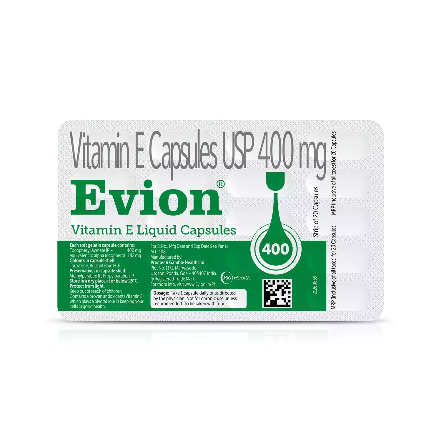 Evion 400mg Capsule
