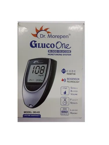 DR. MOREPEN GLUCO-ONE BG-03 BLOOD GLUCOSE 25 TEST STRIPS - Image 3