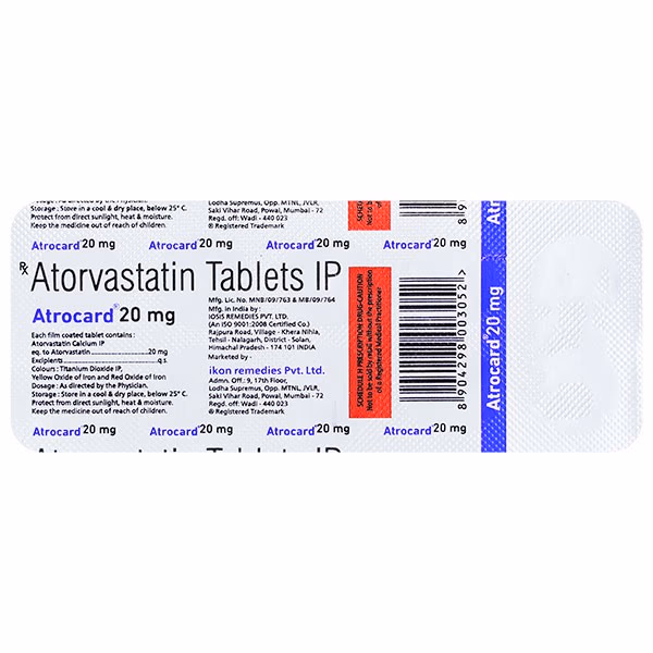 Atrocard 20 Tablet 1*10 - Image 2