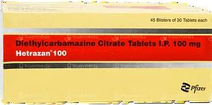 Hetrazan 100 Tablet 1*30