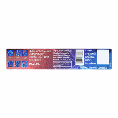 D.F.O. Red Pain Relief Gel 1*50GM - Image 4