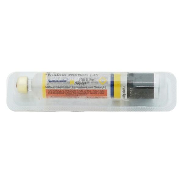 Huminsulin R 100IU Cartridge 3ml - Image 2