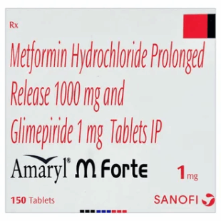 Amaryl M Forte 1 mg Tablet 1*15