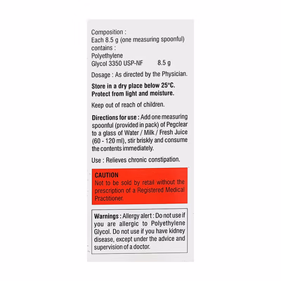Pegclear 8.5gm Powder 1*119GM - Image 4