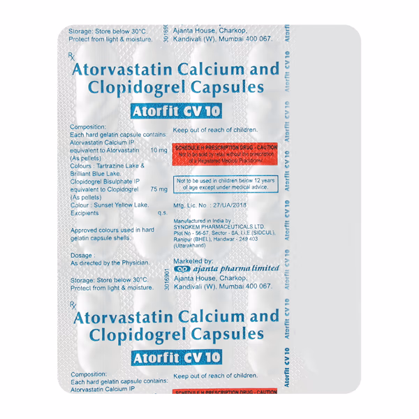 Atorfit CV 10 Capsule 1*15 - Image 2