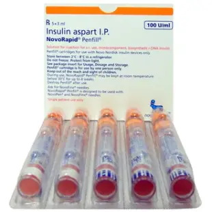 Novorapid 100IU/ml Penfill 3 ml