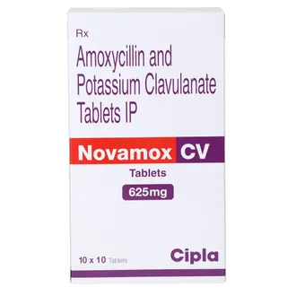 Novamox CV 625 mg Tablet 1*10 - Image 2