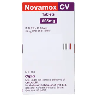 Novamox CV 625 mg Tablet 1*10 - Image 3