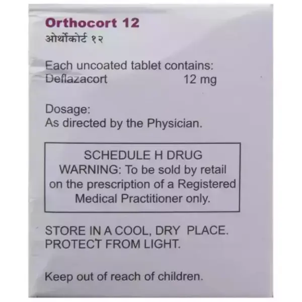 Orthocort 12mg Tablet - Image 2