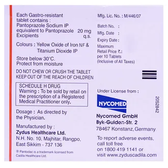 Pantodac 20 Tablet 1*15 - Image 3