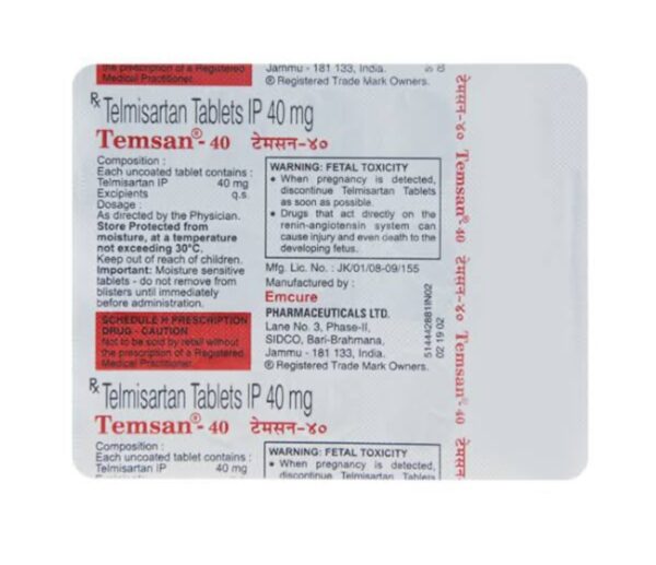Temsan 40 Tablet - Image 3