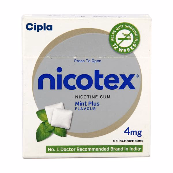 Nicotex 4mg Ultra Mint Flavour Sugar Free Nicotine Gums 1*9