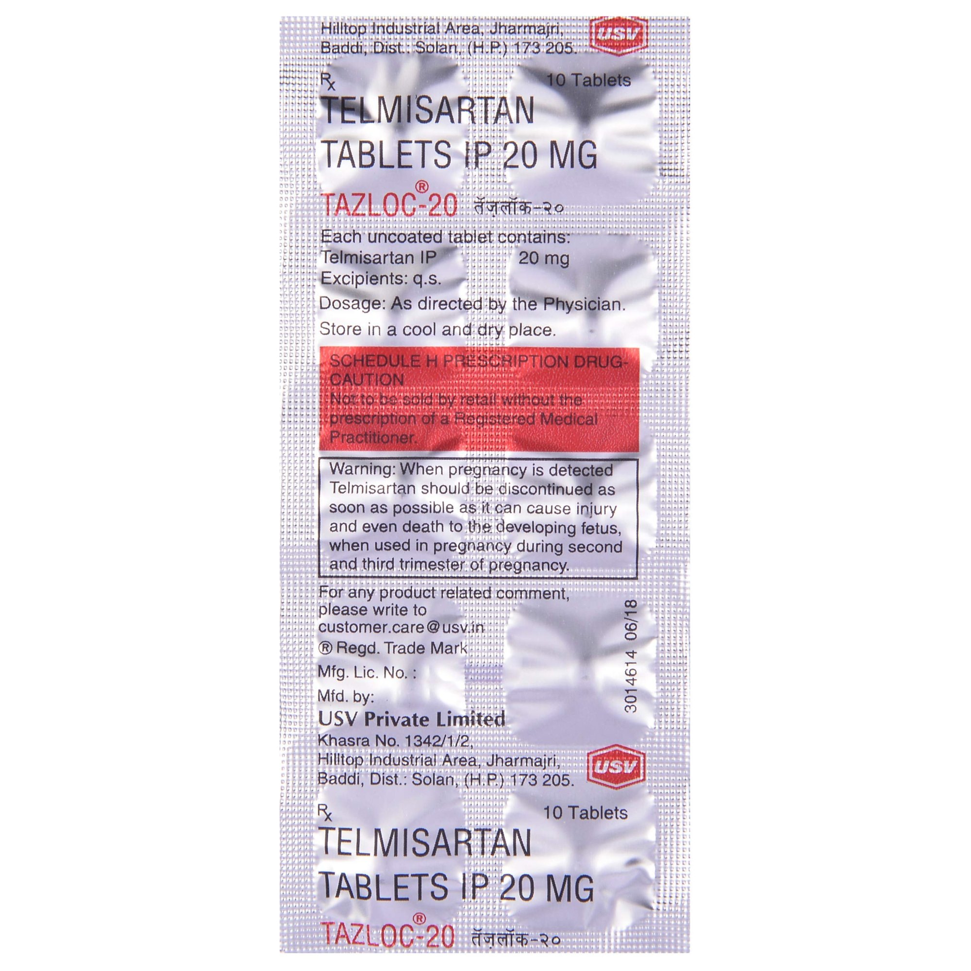 Tazloc 20 Tablet - Image 2