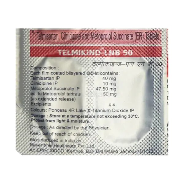 Telmikind LNB 50mg Tablet - Image 2