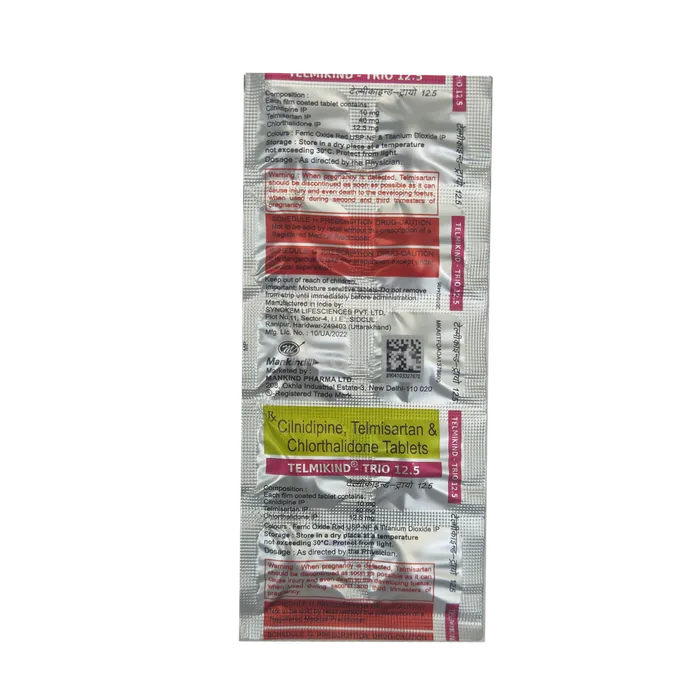 Telmikind Trio 12.5mg Tablet - Image 4