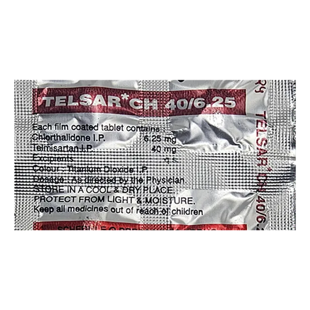 Telsar CH 40mg/6.25mg Tablet - Image 2
