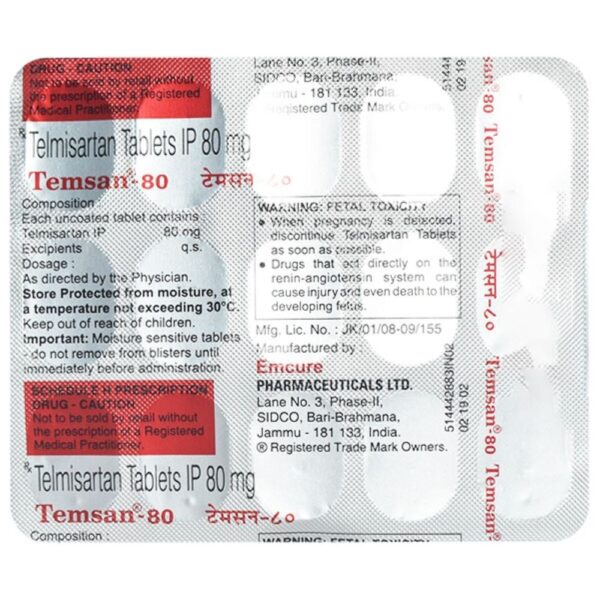 Temsan 80 Tablet - Image 3