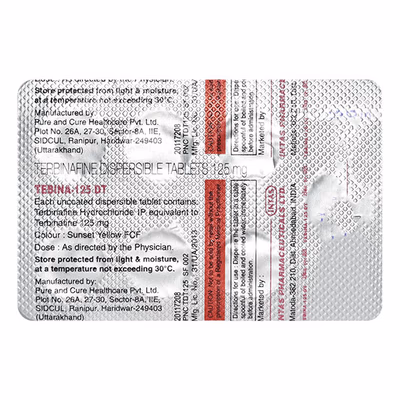 Tebina 125mg Tablet DT - Image 2