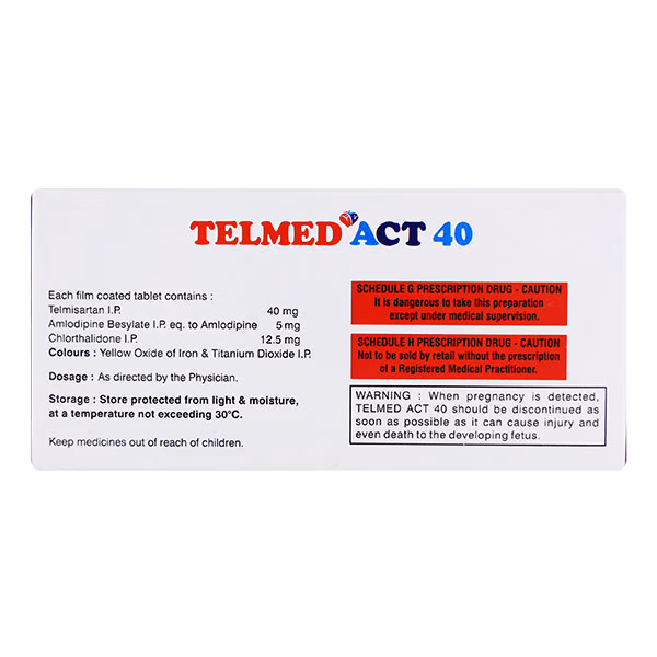 Telmed Act 40 Tablet - Image 2