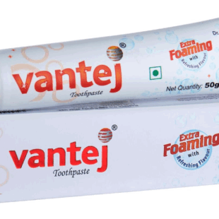 Vantej Extra Foaming Toothpaste | For Sensitivity Relief 50gm