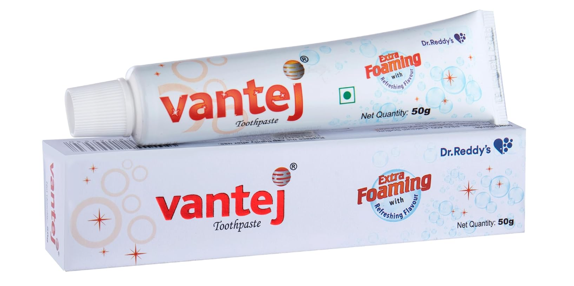Vantej Extra Foaming Toothpaste | For Sensitivity Relief 50gm