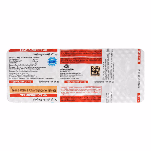 Telmikind-CT 40 Tablet - Image 2