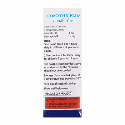 Coscopin Plus Oral Suspension 1*100ML - Image 3