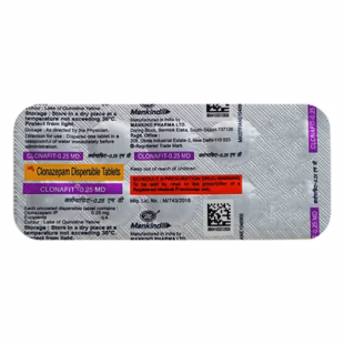 Clonafit 0.25mg Tablet 1*10