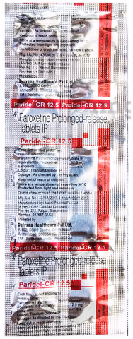 Paridel-CR 12.5 Tablet 1*10 - Image 2