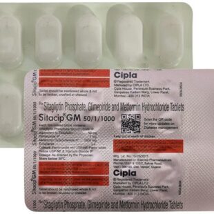 Sitacip GM 50mg/1mg/1000mg Tablet 1*10