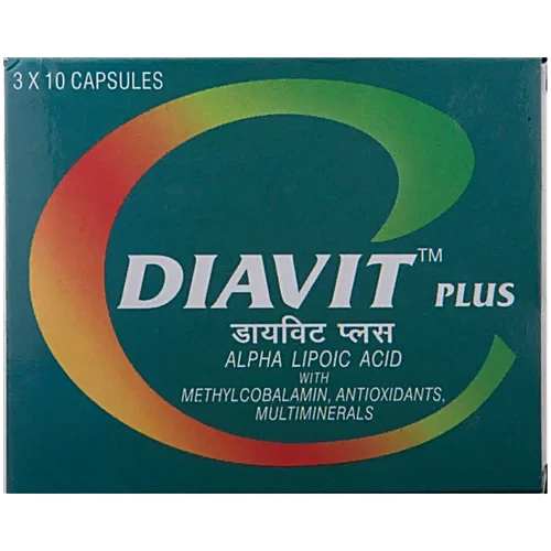 Diavit Plus Capsule with ALA, Methylcobalamin, Antioxidants & Multiminerals 1*10