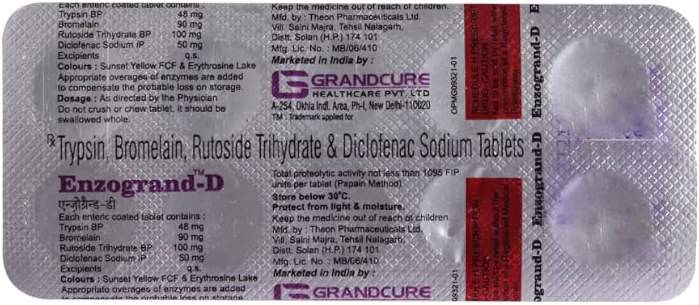 Enzogrand-D Tablet 1*10 - Image 2