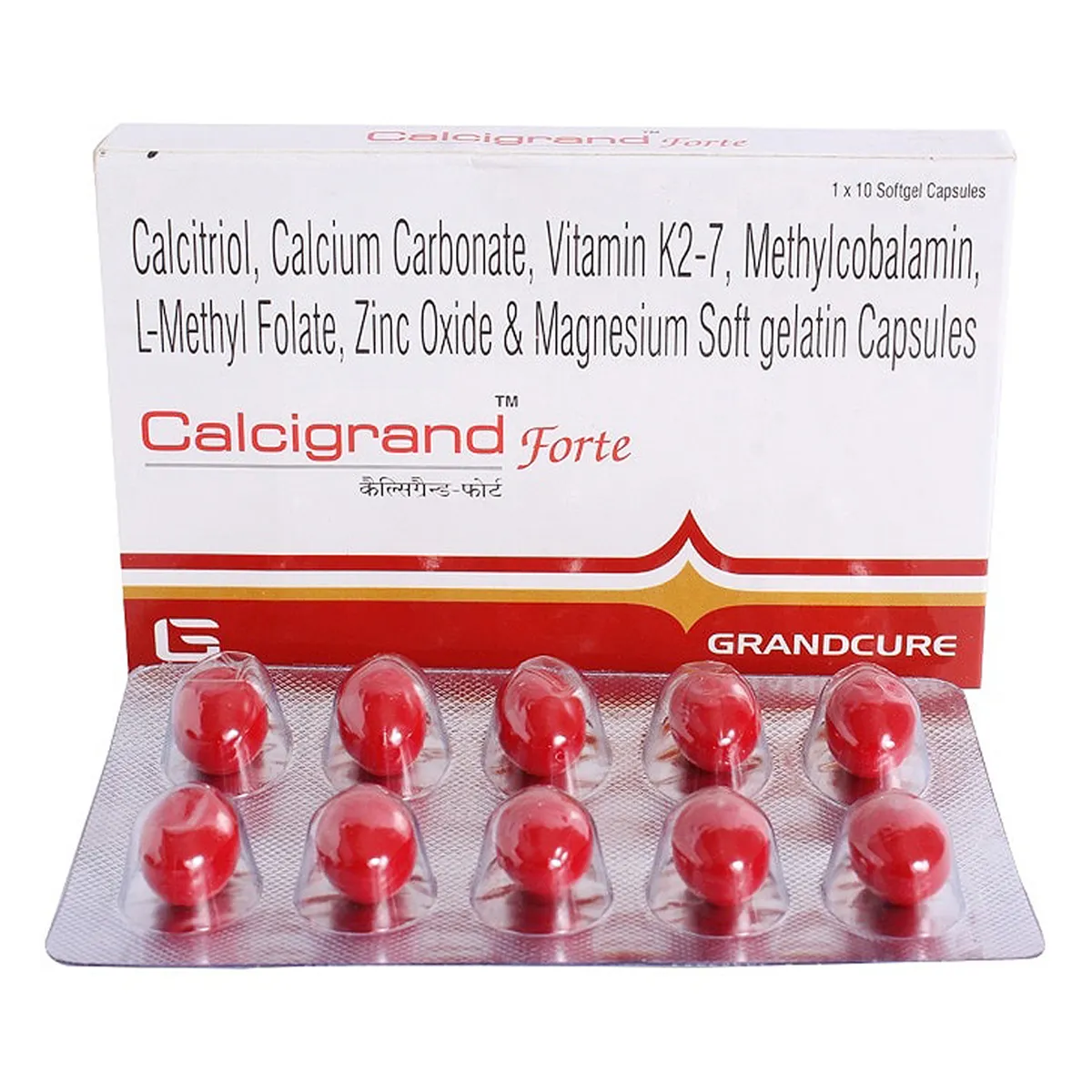 Calcigrand Forte Soft Gelatin Capsule 1*10 - Image 3