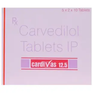 Cardivas 12.5 Tablet 1*10