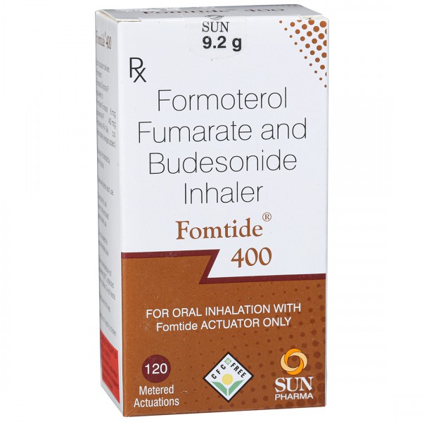 Fomtide 400 mcg Inhaler 9.2 g (120 Metered Doses)