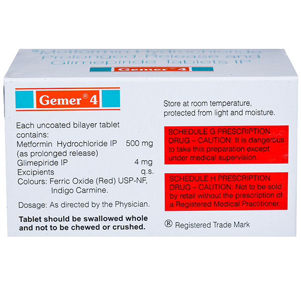 Gemer 4 mg Tablet (10 Tab) - Image 2