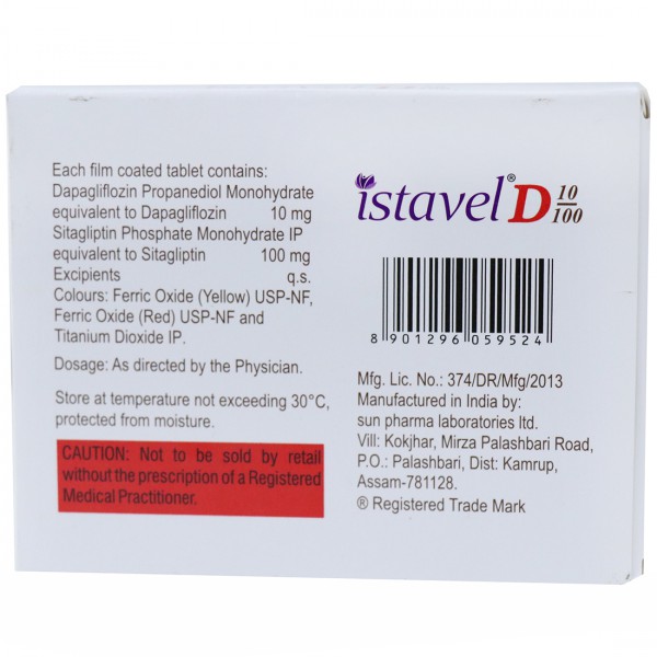 Istavel D 10/100 mg Tablet (15 Tab) - Image 2
