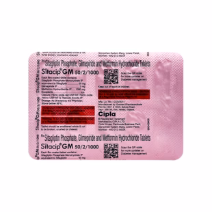 Sitacip GM 50mg/2mg/1000mg Tablet 1*10
