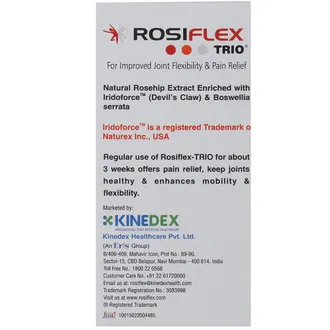 Rosiflex Trio Capsule with Rosehip Extract, Boswellia Serrata & Devil's Claw Extract 1*14 - Image 2