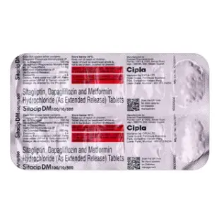 Sitacip DM 100/10/500 Tablet 1*10