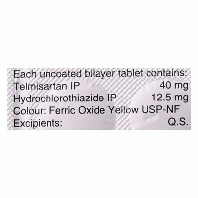 Sartel H 40mg Tablet 1*15 - Image 2